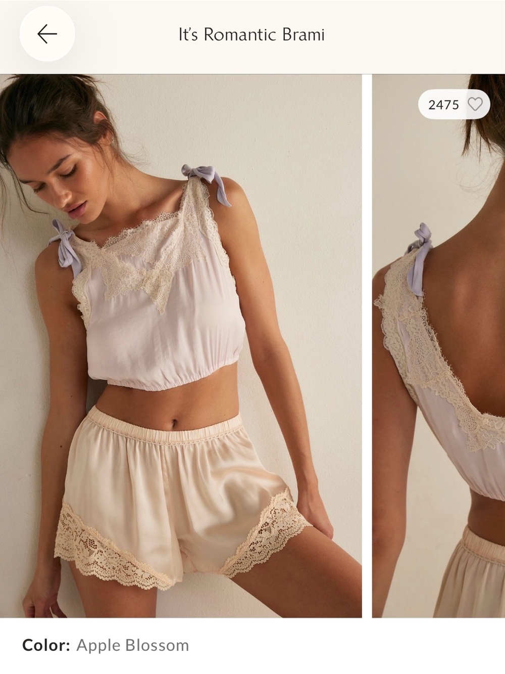 Free People It's Romantic Brami — Apple Blossom Lace